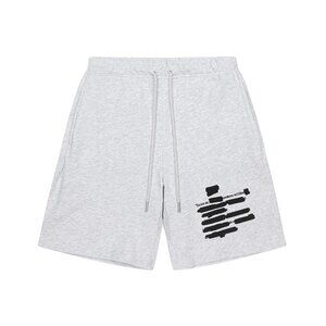 We11done Graffiti Sports Leisure Shorts Gray